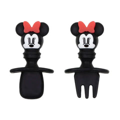 Bumkins Silicone Chewtensils Baby Fork and Spoon Set - Minnie Mouse Bumkins