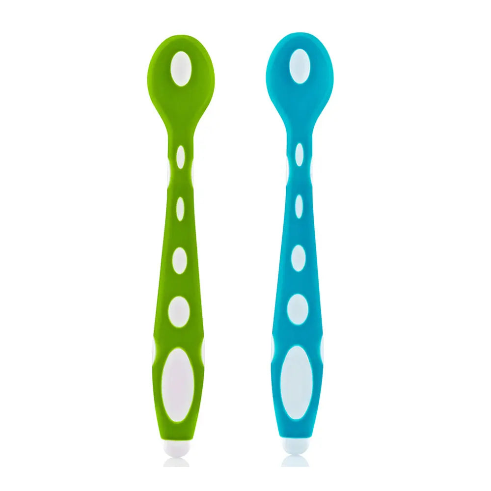 Baby Jem Soft Tip Spoon - Pack of 2 - Green & Blue Baby Jem
