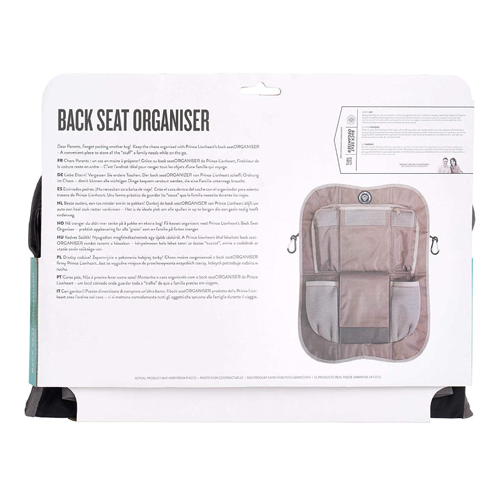 Prince LionHeart Back Seat Organizer - Brown Prince LionHeart
