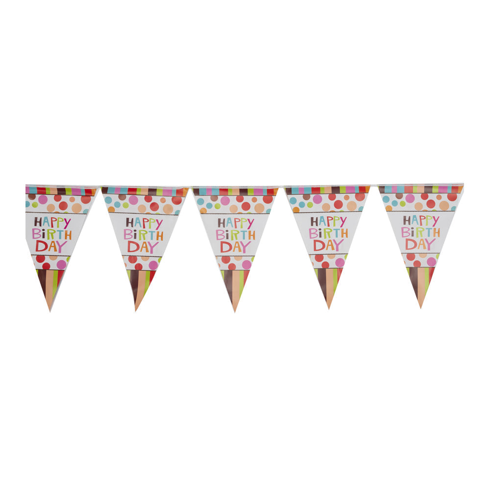 Birthday Banner White Generic Brand