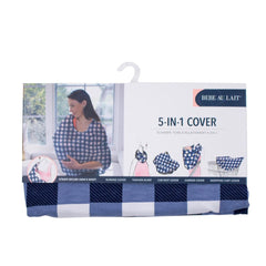 Bebe Au Lait Buffalo Check 5 in 1 Cover, Nursing and Cart Cover - Mama's First