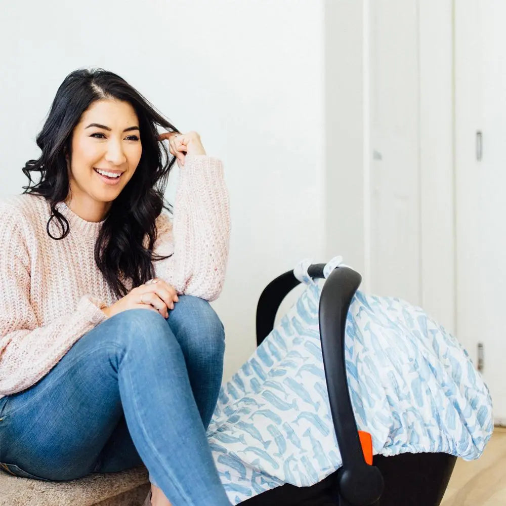 Bebe Au Lait Muslin Car Seat Cover - Moby Bebe au Lait