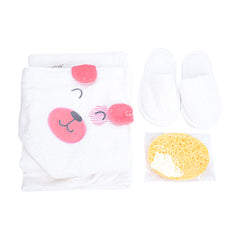 Bebi Tof Bathrobe Set - Pink Teddy Bear Bebitof