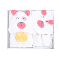 Bebi Tof Bathrobe Set - Pink Teddy Bear Bebitof