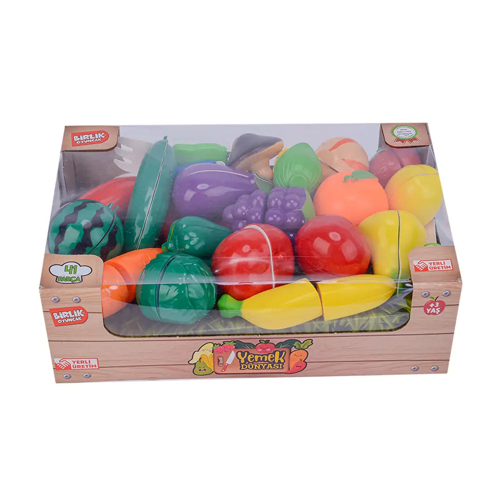Birlik Oyuncak Set of Vegetables and Fruits Toys - Pack of 41 Birlik Oyuncak
