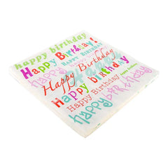 Birthday Napkins - Happy Birthday Generic Brand