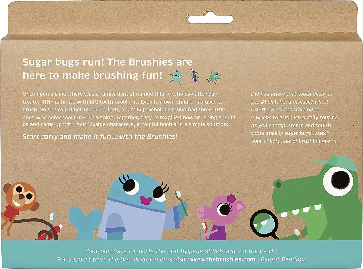 The Brushies Gift Set - the whole Brushies team & Story Book The Brushies