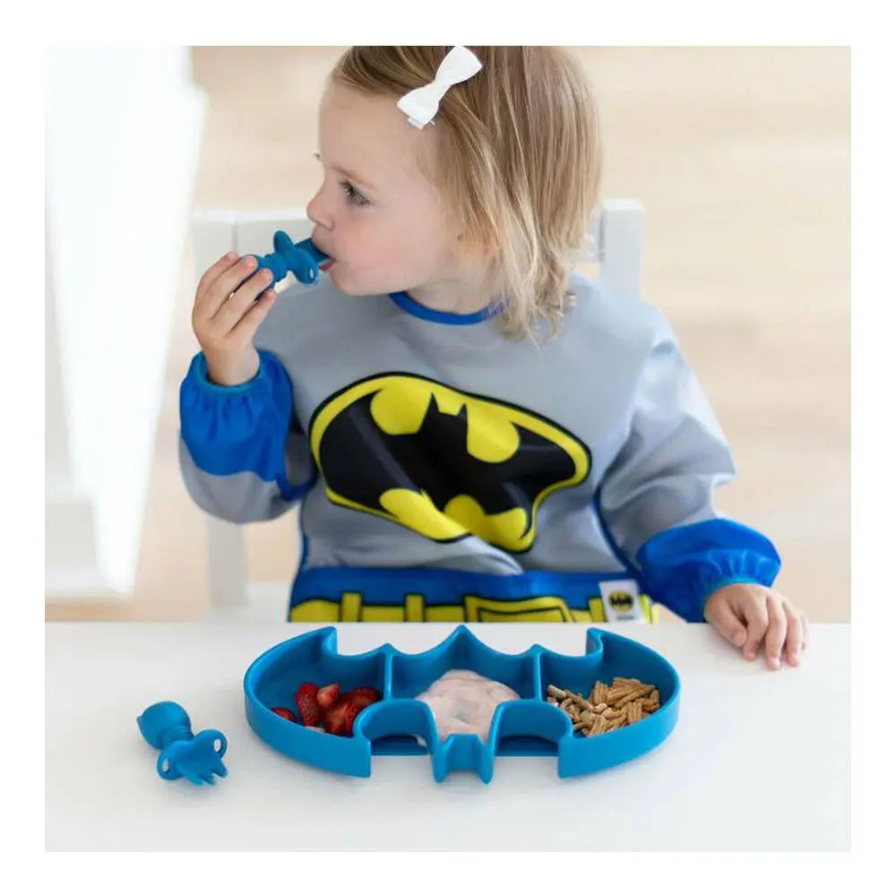 Bumkins Costume Sleeved Bib - Batman Bumkins