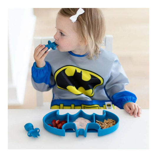 Bumkins Costume Sleeved Bib - Batman