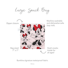 Bumkins Reusable Snack Bags - Large Single - Minnie Bumkins