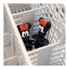 Bumkins Silicone Chewtensils Baby Fork and Spoon Set - Minnie Mouse