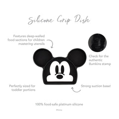 Bumkins Silicone Grip Dish - Mickey Mouse