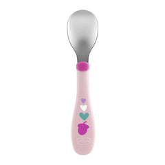 Chicco Metal Cutlery، 18 months+ - Pink Chicco
