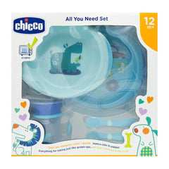 Chicco Weaning Set Blue, 12 months Chicco