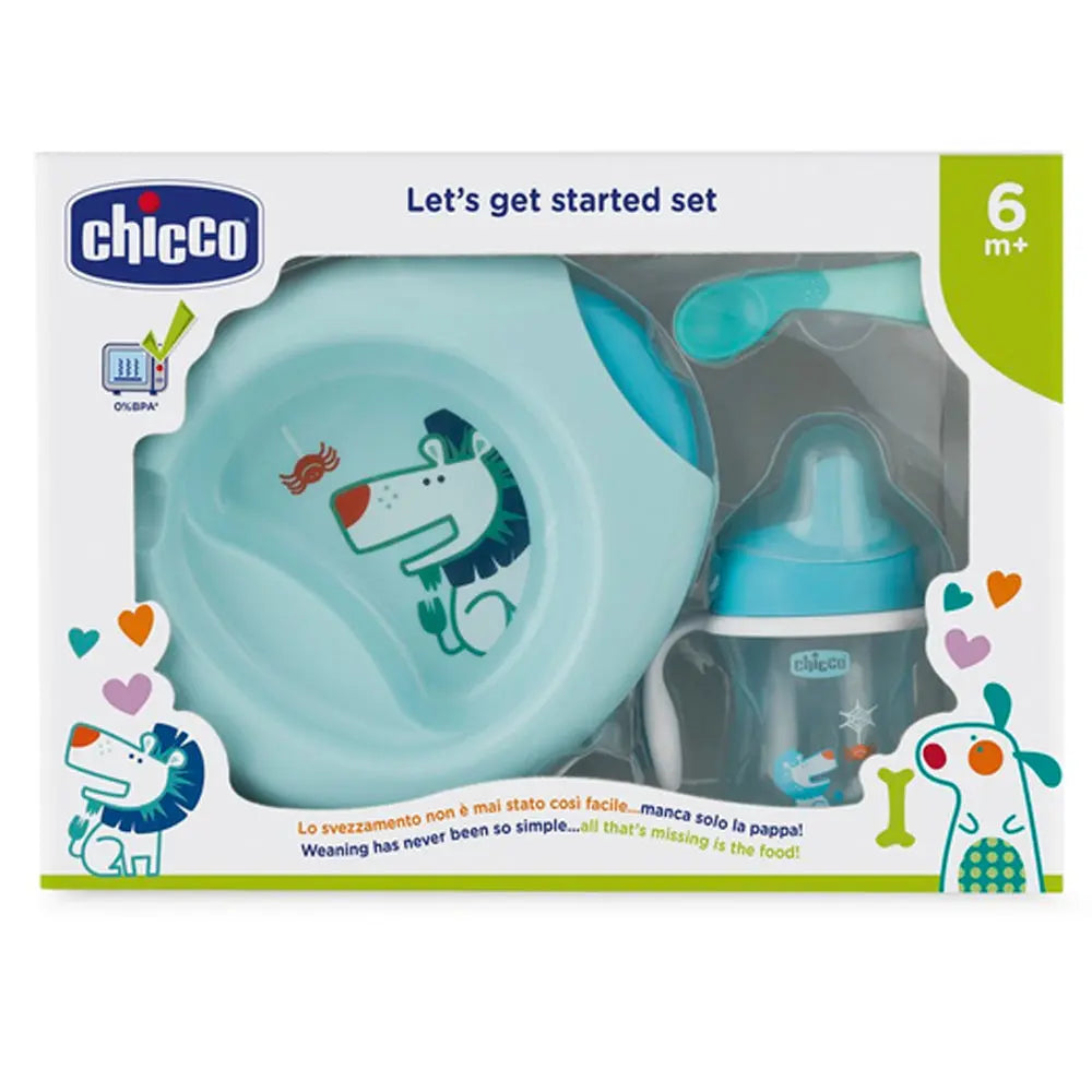 Chicco Weaning Set Blue, 6 months+ Chicco