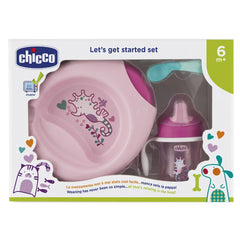 Chicco Weaning Set Pink, 6 months+ Chicco