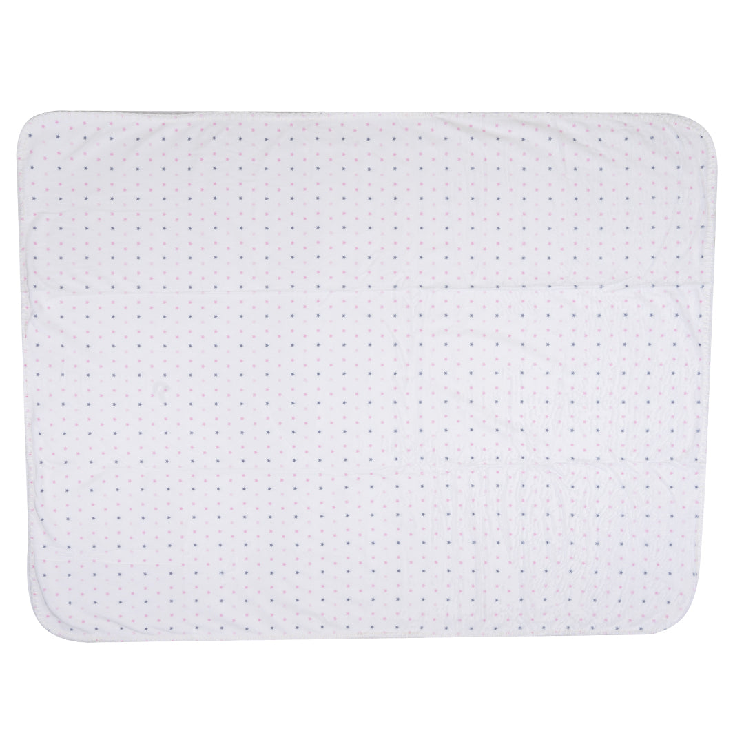 Cosy Velvet Pink Star Blanket Baby Lounge
