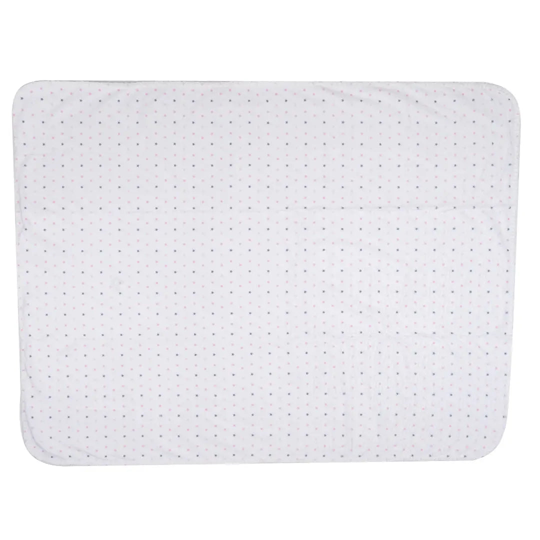 Cosy Velvet Pink Star Blanket Baby Lounge