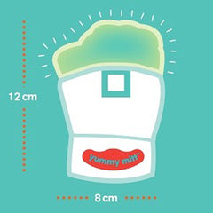 Darlyng & Co Yummy Mitt Teething Mitten, Pink and Turquoise