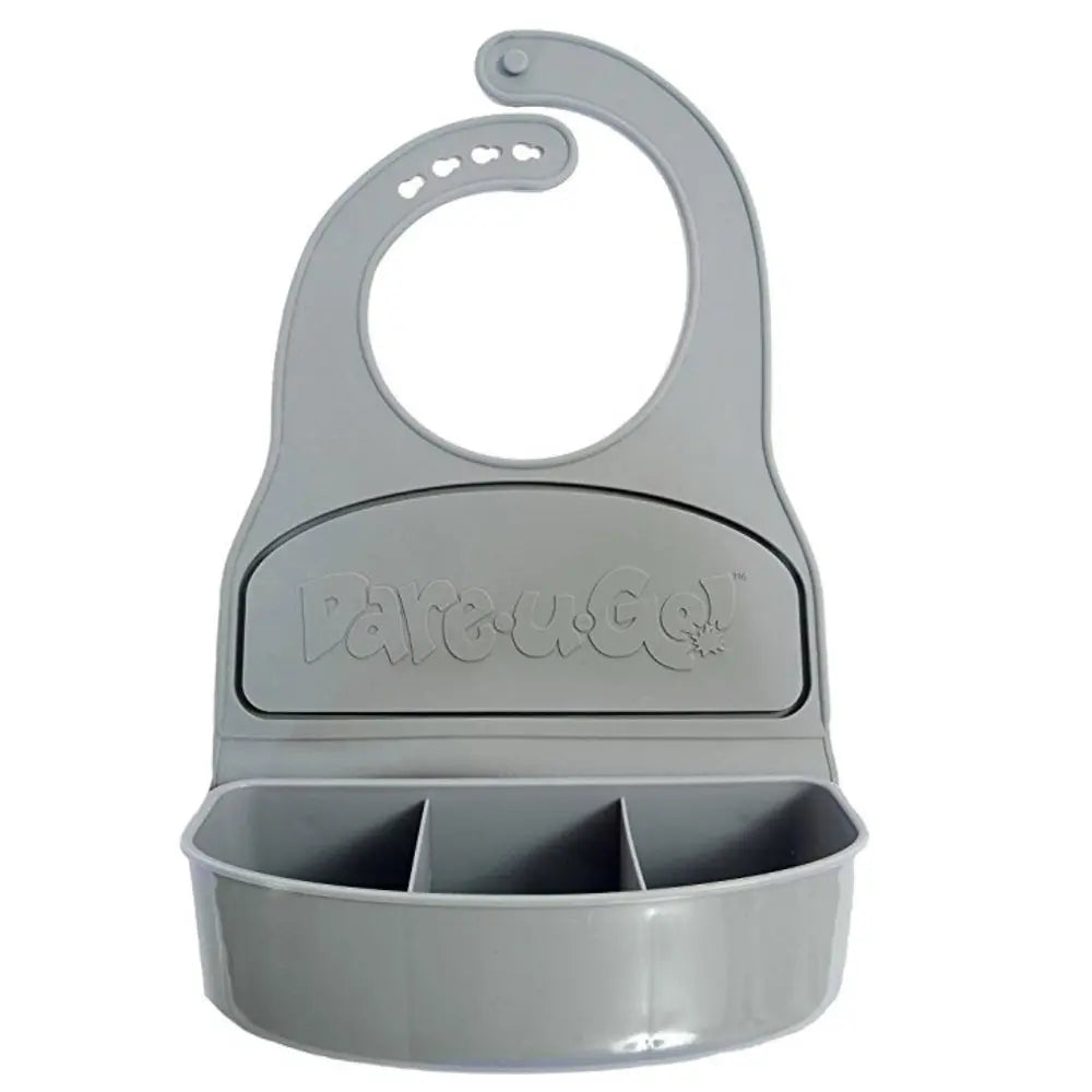 Dare-U-Go One-Piece Bib & Baby Plate - Grey Dare-U-Go