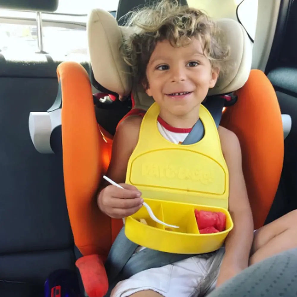 Dare-U-Go One-Piece Bib & Baby Plate - Yellow Dare-U-Go