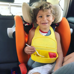 Dare-U-Go One-Piece Bib & Baby Plate - Yellow