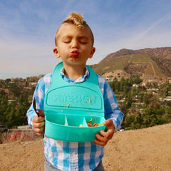 Dare-U-Go One-Piece Bib & Baby Plate - Turquoise