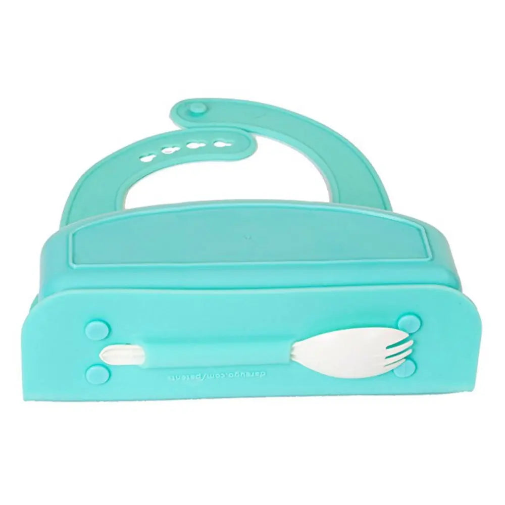 Dare-U-Go One-Piece Bib & Baby Plate - Turquoise Dare-U-Go
