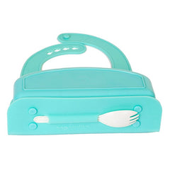 Dare-U-Go One-Piece Bib & Baby Plate - Turquoise