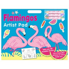 Flamingos Artist Pad