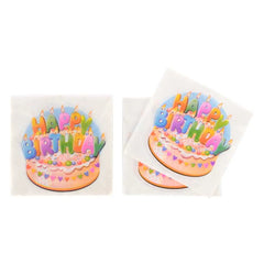 Birthday Napkins - Birthday Cake Generic Brand