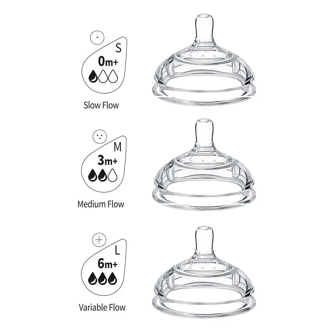 Haakaa Gen 3 Silicone Anti-Colic Bottle Nipple - Pack of 2 Haakaa