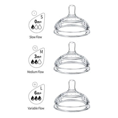 Haakaa Gen 3 Silicone Anti-Colic Bottle Nipple - Pack of 2 Haakaa