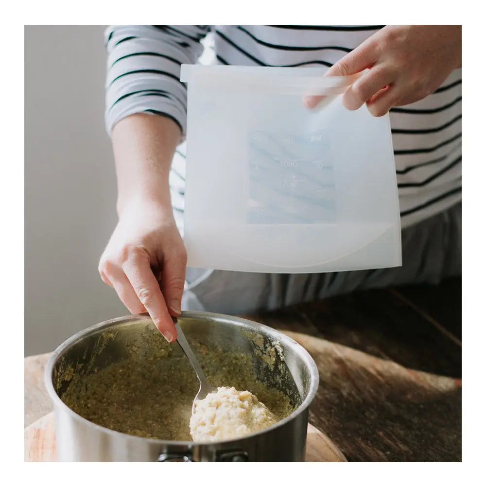 Haakaa Silicone fresh milk storage bags - White Haakaa