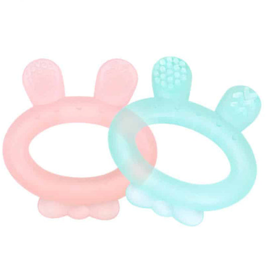 Haakaa Rabbit Ear Teether Blue, 1 Piece