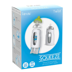 Kiinde Twist - Squeeze Natural Feeding Bottle with Nipples, 2 Pieces