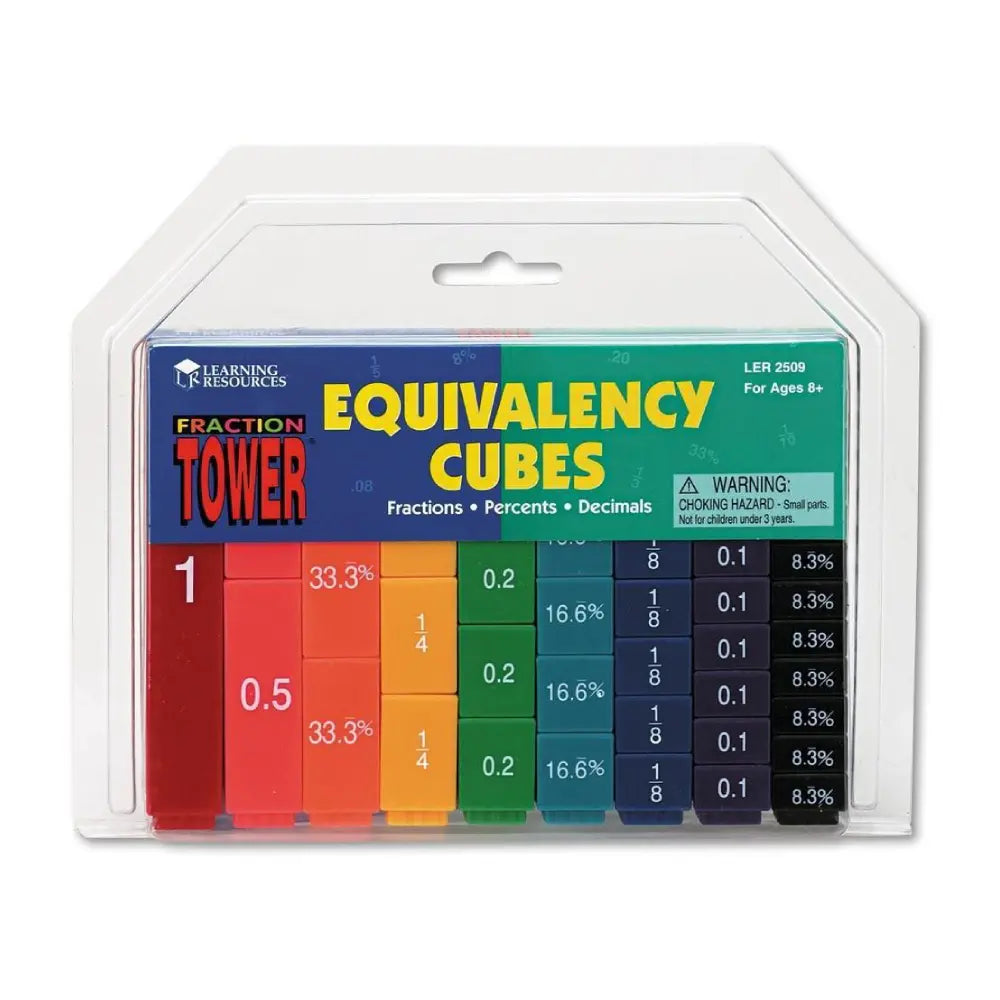 Learning Resources - Fraction Tower Fraction Cubes Learning Resources