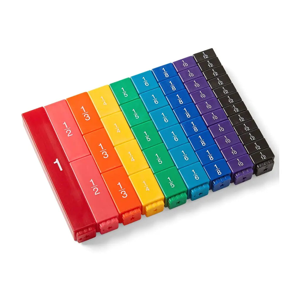 Learning Resources - Fraction Tower Fraction Cubes Learning Resources