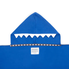 Little Champions Autonomy Hooded Towel Shark Dark Blue Little Champions