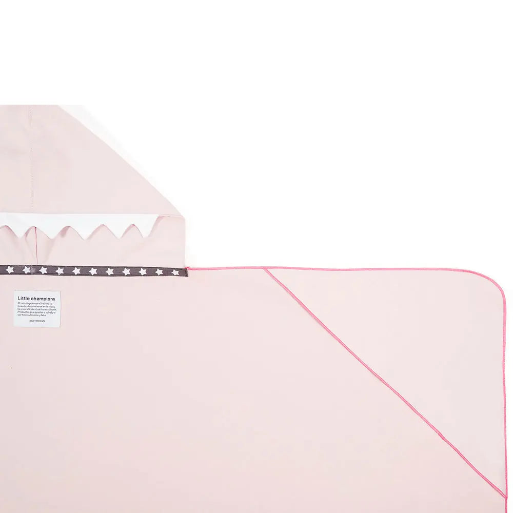 Little Champions Autonomy Hooded Towel Shark Pink Little Champions