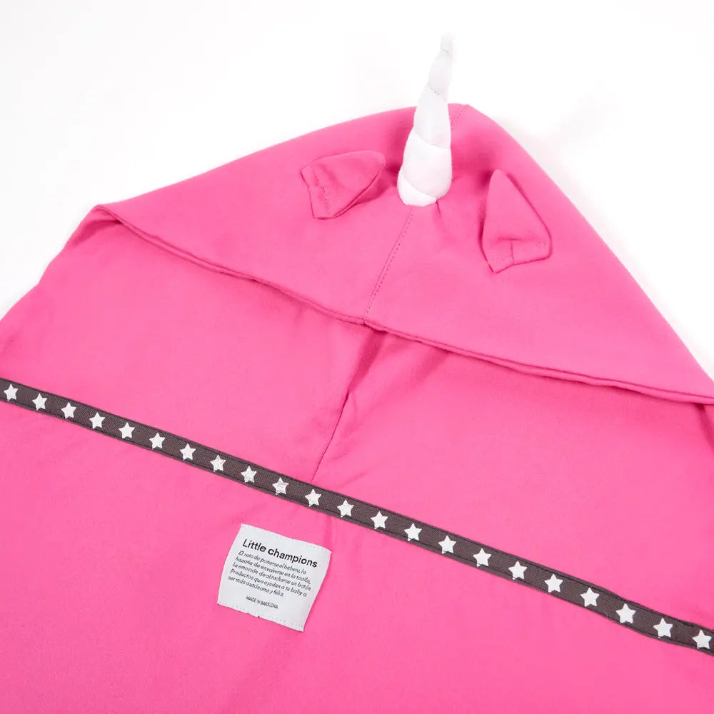 Little Champions Autonomy Hooded Towel Unicorn Pink Little Champions