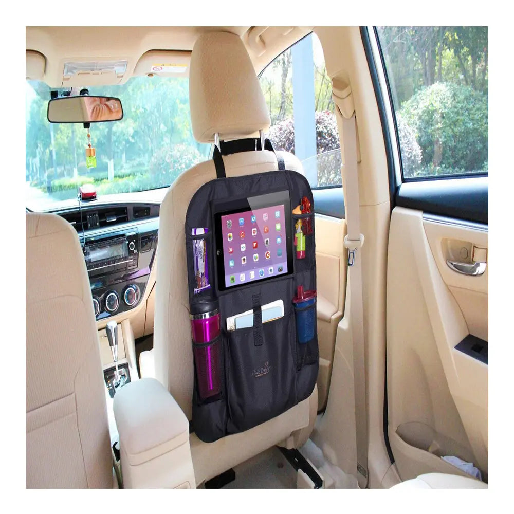 Mamas First Car Backseat Organizer - 5 Pockets and Tablet Holder Mama's First