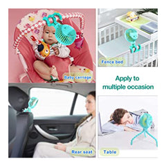 Mamas First Mini Fan Flexible Tripod - Blue