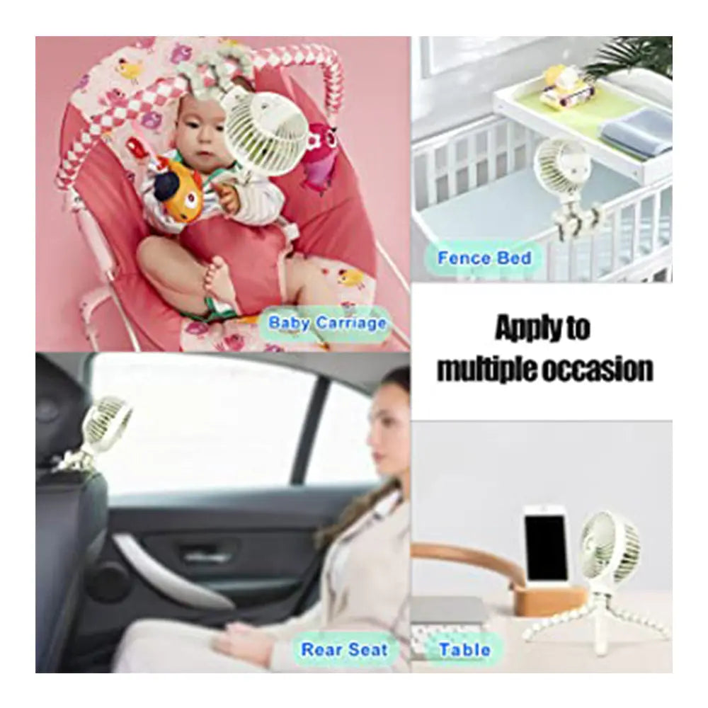 Mamas First Mini Fan Flexible Tripod - Pink Mama's First
