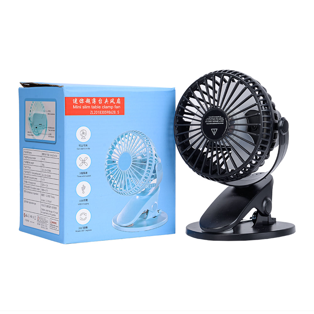 Mamas First Mini Fan Clip- Black Mama's First