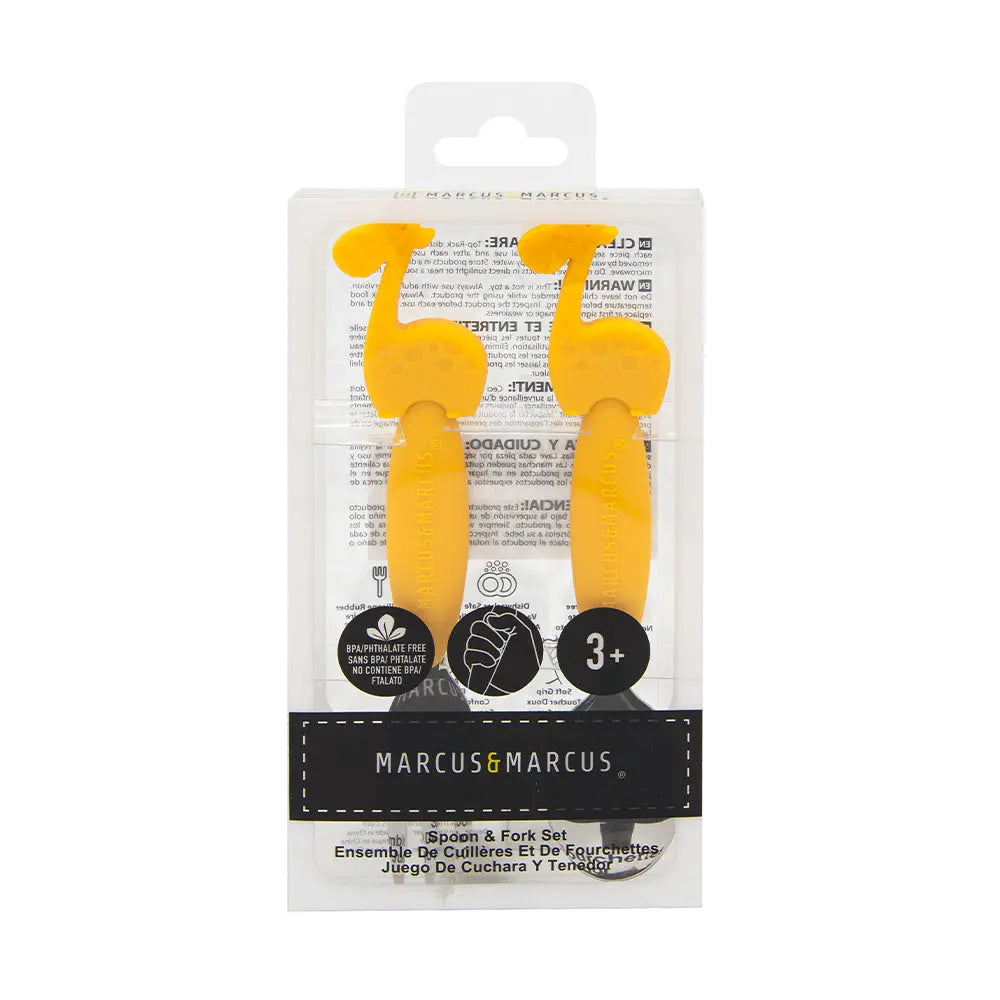 Marcus & Marcus Fork And Spoon Set Giraffe Marcus & Marcus