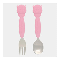 Marcus & Marcus Fork And Spoon Set Pink Marcus & Marcus