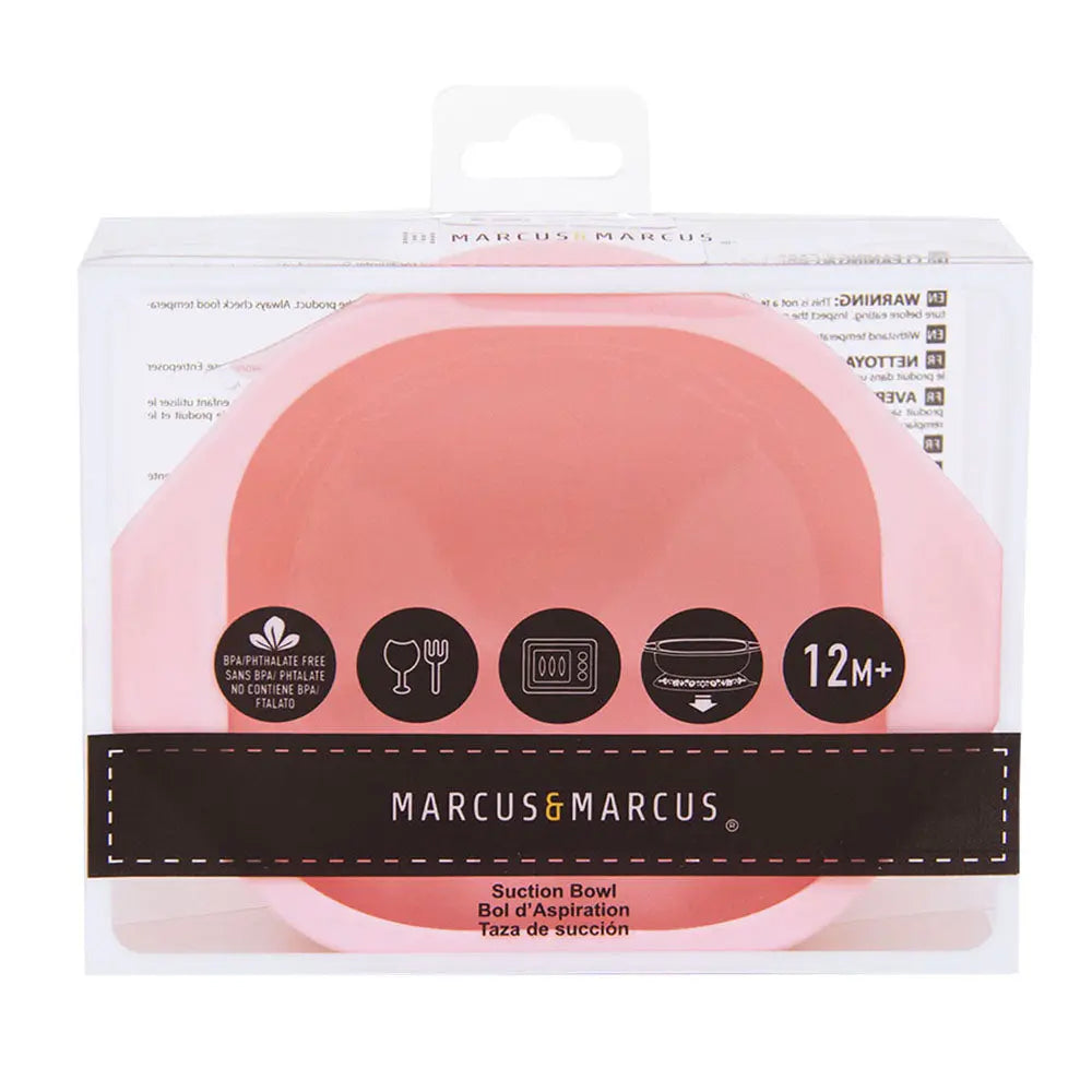Marcus & Marcus Suction Bowl - Pink Marcus & Marcus