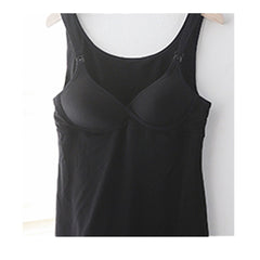 Mom's Day Maternity Camisole Padded Bra Tencel Fiber - Black Mom's Day