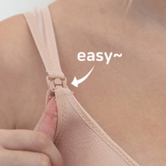 Mom's Day Maternity Camisole Padded Bra Tencel Fiber - Black Mom's Day